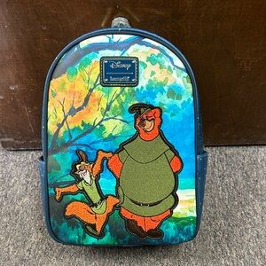 Loungefly Disney Robin Hood Backpack - Green and Blue
